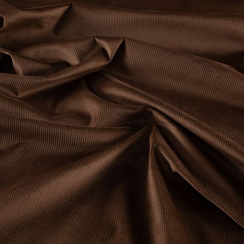 Вельвет стрейч 008-20779 корица однотонный