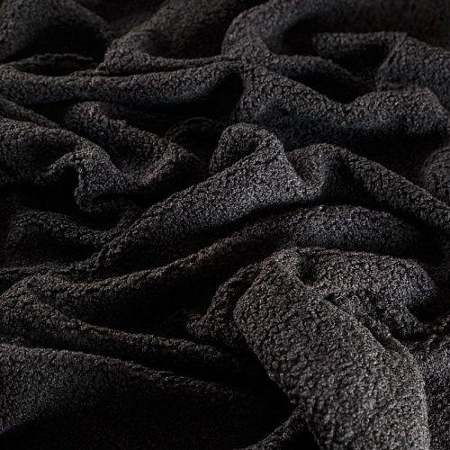 Мех искусственный 037-04412 черный однотонный