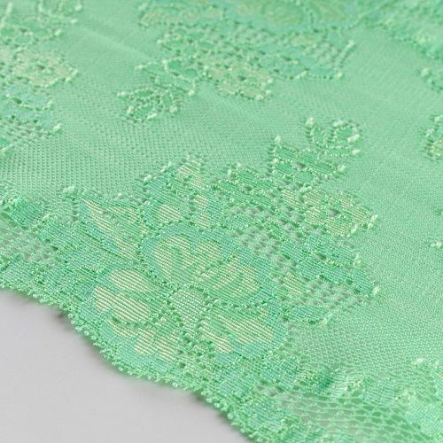 Кружево эластичное 190 мм Ф01-0078 весенний зеленый