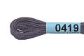 Нитки для вышивания Gamma мулине 8 м 0419 темно-серый