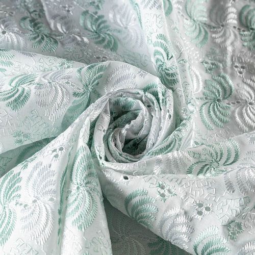 Шитье К19-570 белый с вышивкой