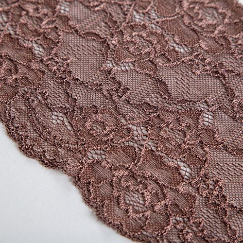 Кружево эластичное 170 мм Ф01-0067 шоколадный