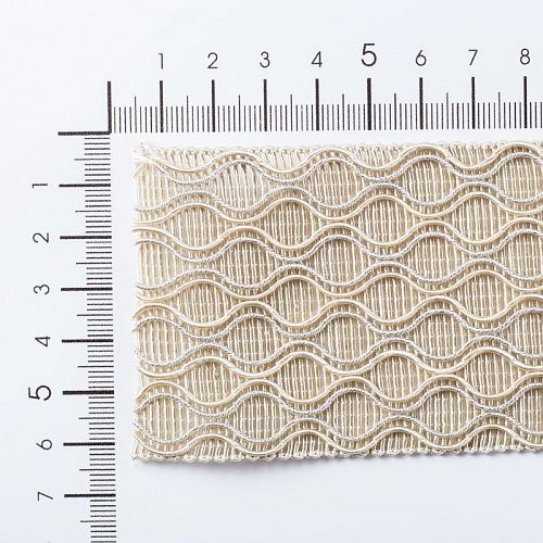 Бордюр жаккардовый 6 см 0000-357-104-011 кремовый 