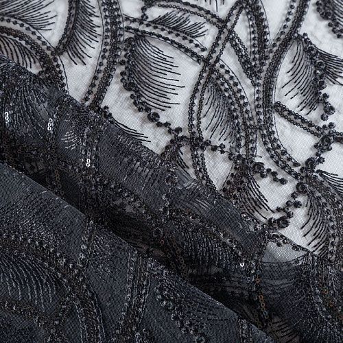 Гипюр 012-05435 черный