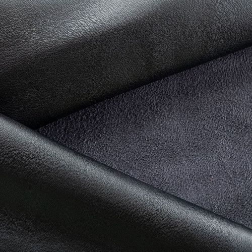 Экокожа на замше 070-00351 черный однотонный