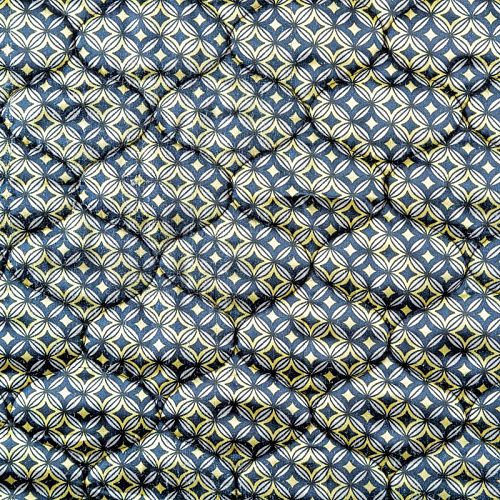 Ткань курточная 2-х сторонняя 033-03871 светло-желтый принтованный