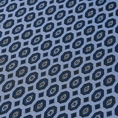 Трикотаж жаккардовый 056-12027 голубой
