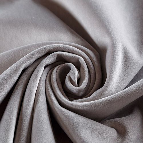 Ткань мебельная микровелюр 22-02-08971 дымчатый однотонный