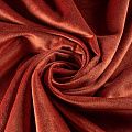Ткань портьерная бархат 529-02-150 оранжево-терракотовый однотонный