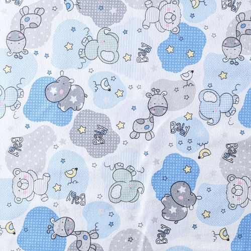 Фланель 060-09939 светло-серый принтованный