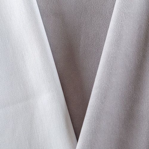 Ткань мебельная микровелюр 09-02-08952 серебристо-серый однотонный