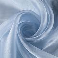 Органза К33-995 серебристо-голубой однотонный