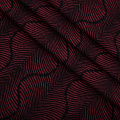 Трикотаж 056-16321 карминный принтованный