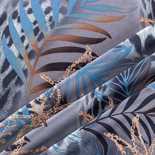 Вискоза "Лоренцо" 036-01529 серый принтованный