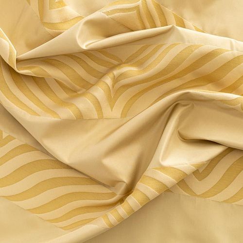 Ткань портьерная шелк h-280 см Т154-02-104 золотисто-бежевый