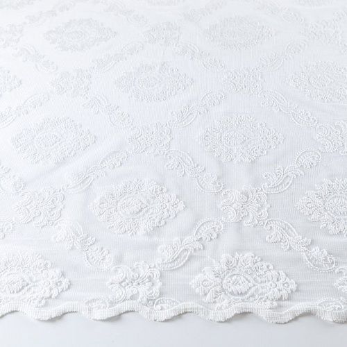 Тюль жаккардовый h-285 см 529-01-272 молочный