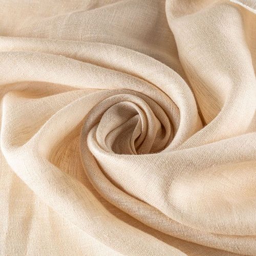 Тюль лен h-315 см Т391-01-119 светло-бежевый однотонный