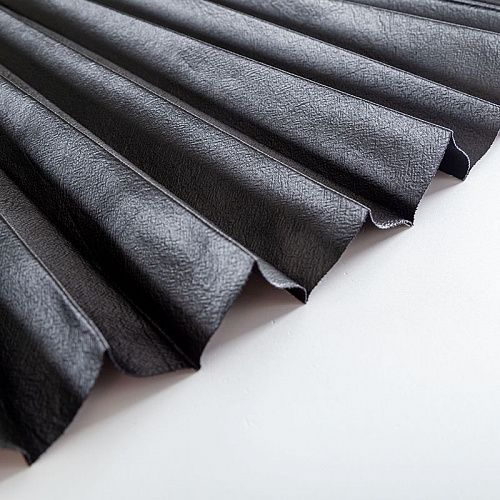 Гофре из экокожи купон 50/420х120 см 043-02487 черный однотонный