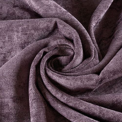 Ткань портьерная шенилл h-300 см 21-02-00080 пыльный виноград однотонный