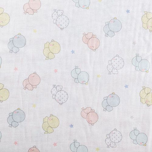 Тюль 05-01-02603 белый принтованный