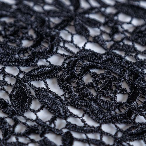 Гипюр-макраме 012-10326 черный