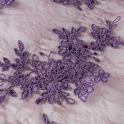 Гипюр К05-533 брусничный