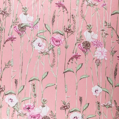 Вискоза "Лоренцо" 009-02463 розовый принтованный