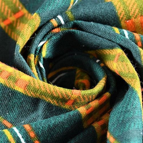 Фланель 060-11031 темно-зеленый принтованный