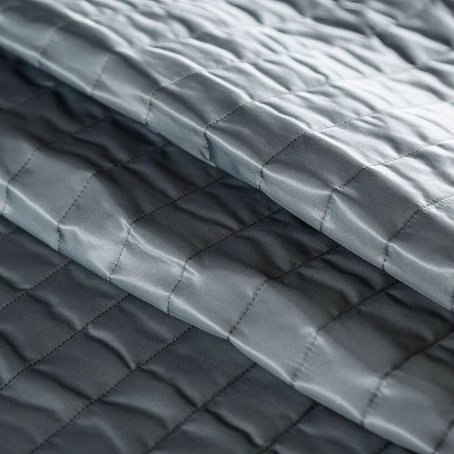 Ткань курточная 2-х сторонняя 033-05951 графитовый однотонный