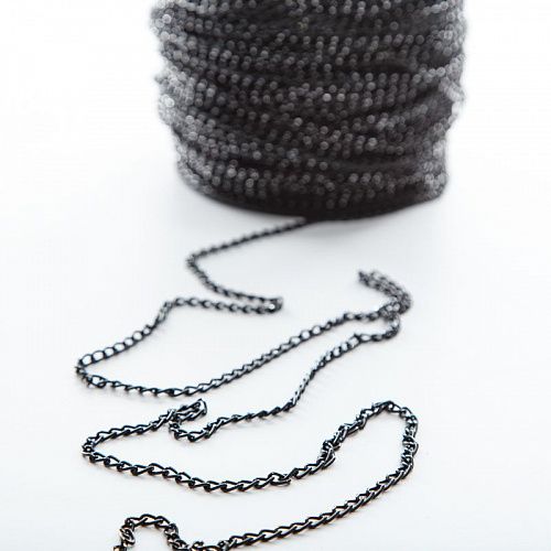 Цепь декоративная 4 мм металл 20-4-черный