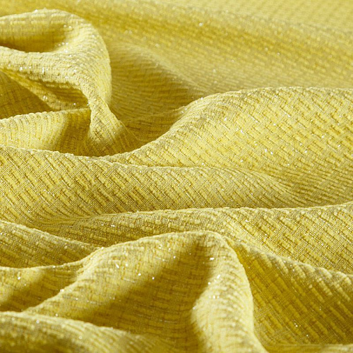 Твид шанель 052-15612 желтый однотонный