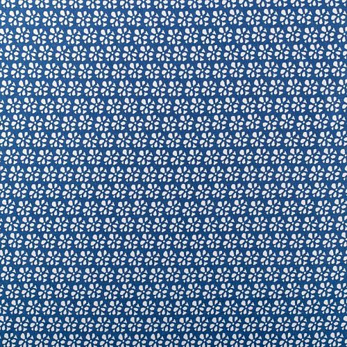 Штапель 069-00992 синий принтованный