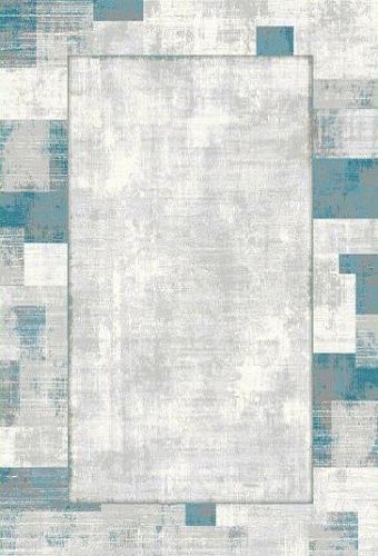 Ковер прямоугольный 240х340 см Woolknot Craft M426B темно-серый/синий