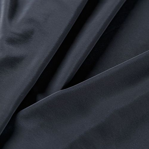 Крепдешин натуральный 028-06506 черный однотонный