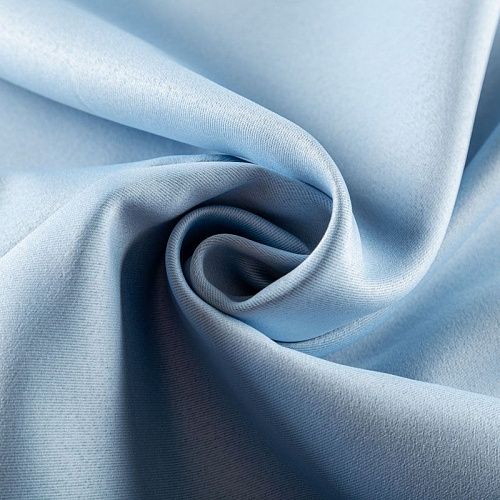 Ткань портьерная блэкаут h-295 см 10-02-01865 голубой однотонный