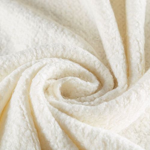 Букле 006-06191 молочный однотонный