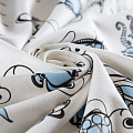 Футер 2-х нитка 062-14533 молочный принтованный