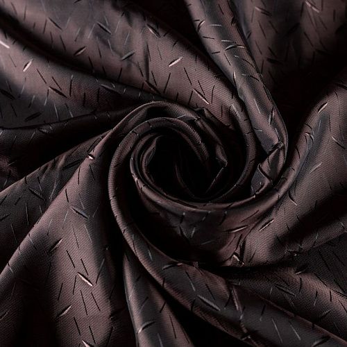 Ткань подкладочная К28-192 горький шоколад однотонный